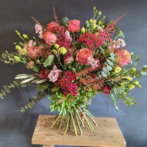 Peach and Red Bouquet